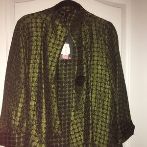 Green and Black swing jacket